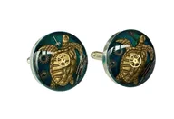 Spinki do mankietów i krawatów - SPINKI - Golden Island - ZÓŁW - miniaturka - grafika 1