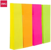 Zakładki indeksujące - Zakładki indeksujące Deli 50x12mm A11102 mix kolorów - miniaturka - grafika 1