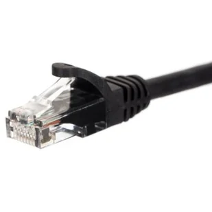 Patchcord RJ45 kat. 5e Utp, 1,5m czarny - Patchcordy - miniaturka - grafika 1