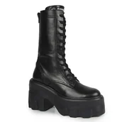 Botki damskie - Czarne Botki Workery Damskie Carinii B9905 - miniaturka - grafika 1