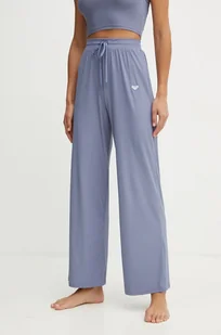 Roxy spodnie do jogi Rise & Vibe kolor niebieski szerokie high waist ERJNP03556 - Spodnie damskie - miniaturka - grafika 1