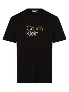 Koszulki męskie - Calvin Klein - T-shirt męski, czarny - grafika 1