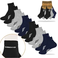 Skarpetki męskie - UMBRO Skarpety Męskie Quarter Zakostki 6 Par 43/46 - miniaturka - grafika 1