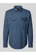 Koszule męskie - Koszula casualowa o kroju slim fit z naszywką z logo - G-Star Raw - miniaturka - grafika 1
