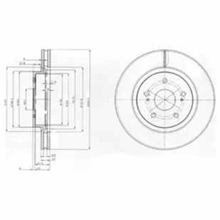 Tarcza hamulcowa DELPHI BG4131 - Tarcze hamulcowe - miniaturka - grafika 1