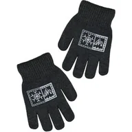 Rękawiczki dla dzieci - Chłopięce pięciopalczaste rękawiczki podwójne Góry Noviti RZ023-B-01 Szare - miniaturka - grafika 1