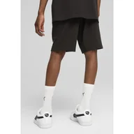 Odzież sportowa dziecięca - Młodzieżowe szorty ESS z logo No. 1 z dżerseju PUMA Black - miniaturka - grafika 1