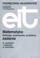 Podręczniki dla szkół wyższych - Matematyka definicje twierdzenia przykłady zadania - miniaturka - grafika 1