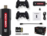 Konsole i gry retro - Ultra Parts MOCNA KONSOLA RETRO 4K 30000 GIER + 2 PADY + KARTA 64GB GAME STICK GRA TV - miniaturka - grafika 1