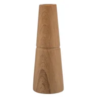 Świeczniki - świecznik dolomitowy imitacja drewna 7x7x19,5 cm - miniaturka - grafika 1