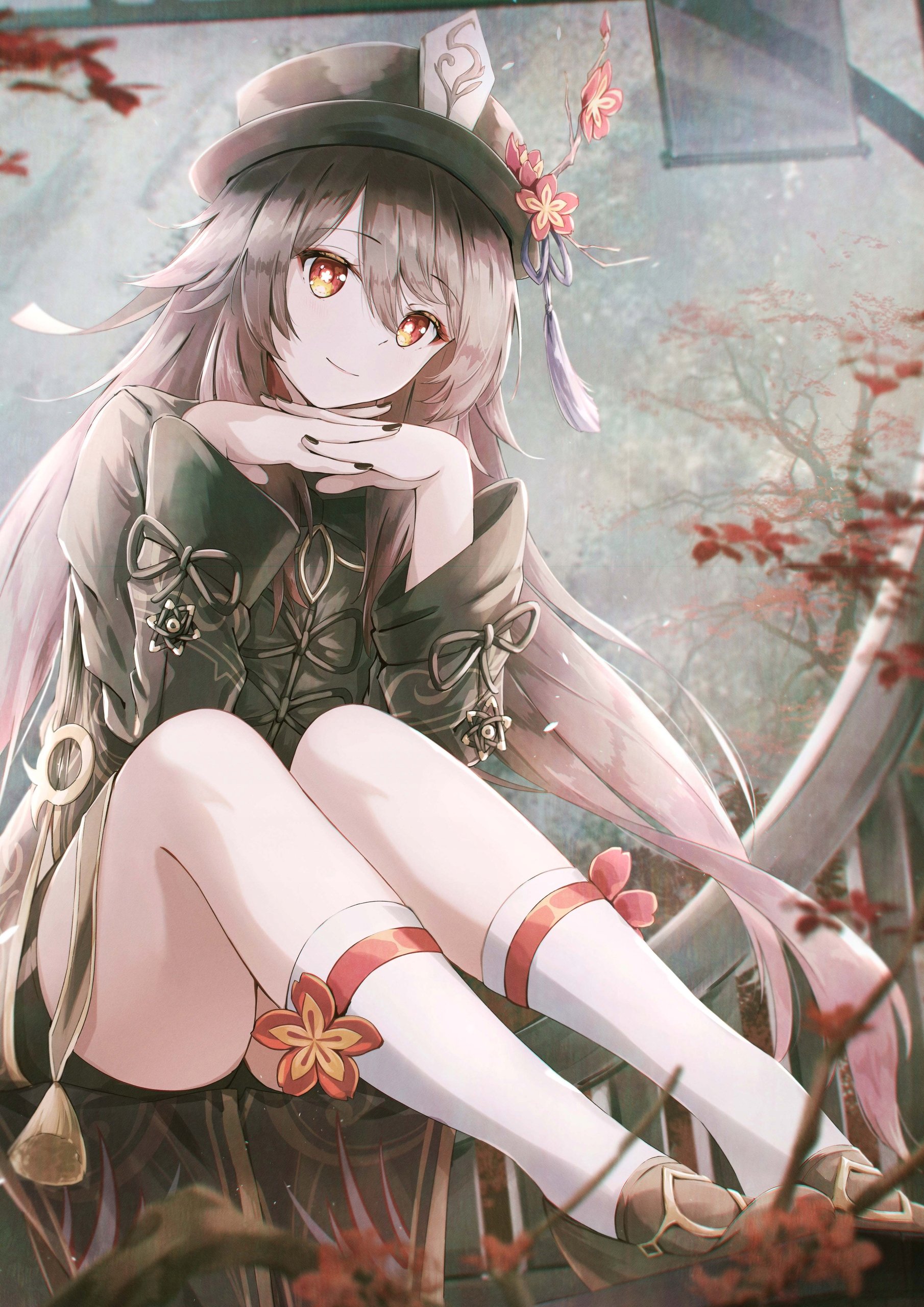 Plakat A3 Genshin Impact Anime Gra Hu Tao