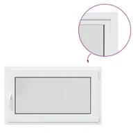 Tablice i flipcharty - vidaXL Okno piwniczne RISOR 100x70cm uchylno-rozwierne DIN prawe białe - miniaturka - grafika 1