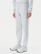 Spodnie sportowe damskie - Champion Spodnie dresowe 117872 Szary Slim Fit - miniaturka - grafika 1