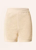 Spodenki damskie - Tommy Hilfiger Szorty Szydełkowe beige - miniaturka - grafika 1