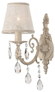 Koronkowa lampa ścienna Filomena, kość słoniowa - Lampy ścienne - miniaturka - grafika 1