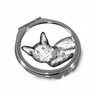 Lusterka do makijażu - Kot Havana Brown Lusterko kieszonkowe składane - miniaturka - grafika 1