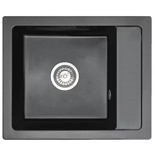 Rea Zlewozmywak granitowy Rino black nakrapiany ZLE-00104 - Zlewozmywaki - miniaturka - grafika 1