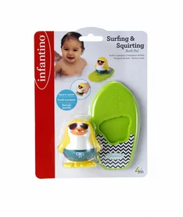 B-Kids Psikawka na wodę - Pingwin surfer Infantino 5_784335 - Zabawki do kąpieli - miniaturka - grafika 1