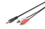 Kable miedziane - Assmann CON CABLE STEREO 2X RCA 1.5M/2X RCA 1.50M CCS 2X0.10/10 AK-510300-015-S - miniaturka - grafika 1