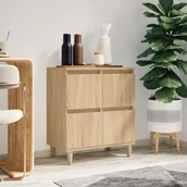 Komody - vidaXL Komoda, dąb sonoma, 60x35x70 cm, materiał drewnopochodny - miniaturka - grafika 1