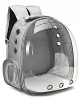 Torebki damskie - Transporter dla Kota Psa Plecak Torba Przezroczysty Szary Poziomy Pionowy - miniaturka - grafika 1