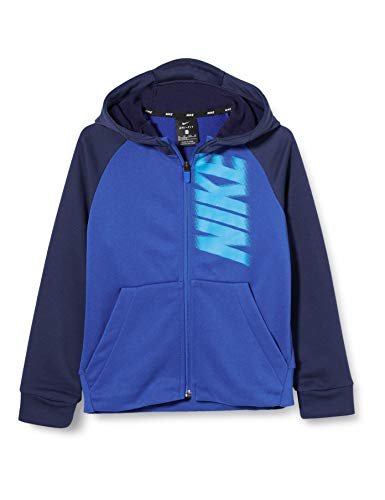 Nike chłopięca bluza B Nk Dry Fleece Fz Gfx niebieski Game Royal/Midnight Navy/(Laser Blue) M