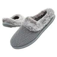 Kapcie damskie - Kapcie damskie Skechers laczki [167225/GRY] ocieplane-35,5 - miniaturka - grafika 1