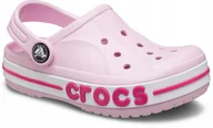 Buty dla dziewczynek - Crocs Bayaband Kids Clog 207019-6TG Różowe 32/33 - miniaturka - grafika 1