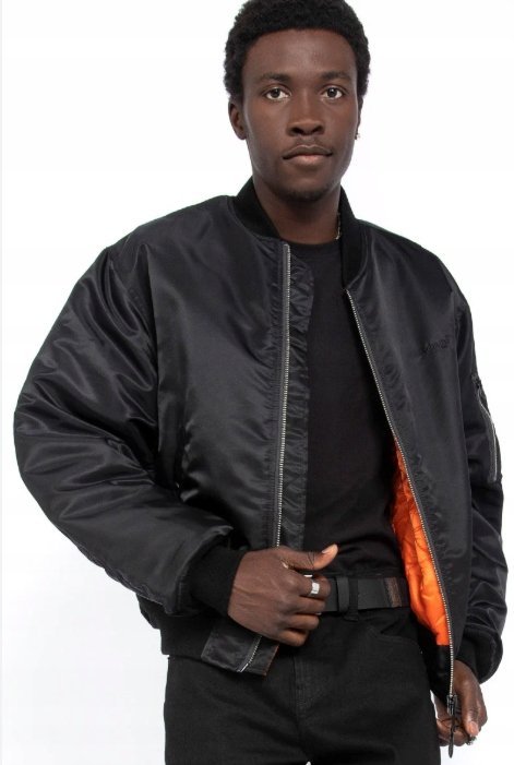 Schott Kurtka Męska Czarna Bomber Casual XL J_a