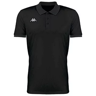 Koszulki męskie - Kappa Kappa Faedis koszulka polo tenisowa, męska, czarna, 8Y 304TPM0_913_8Y - grafika 1