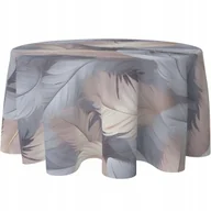 Obrusy i serwetki - OBRUS OKRĄGŁY NA STÓŁ DEKORACYJNY 140 CM PLAMOODPORNY KOŁO WZÓR 339 - miniaturka - grafika 1