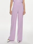 Spodnie damskie - Patrizia Pepe Spodnie materiałowe 2P1603/A049-M495 Fioletowy Regular Fit - miniaturka - grafika 1