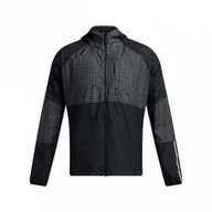 Kurtki męskie - Męska kurtka do biegania Under Armour UA Launch Elite Cw Jacket - czarna - miniaturka - grafika 1