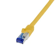Patchcordy - LogiLink C6A047S kabel sieciowy Żółty 1,5 m Cat6a S/FTP (S-STP) - miniaturka - grafika 1