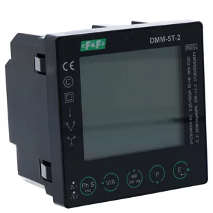 F&F Wielofunkcyjny cyfrowy multimetr wartości parametrów sieci z komunikacją Modbus RTU DMM-5T-2 - Multimetry - miniaturka - grafika 1