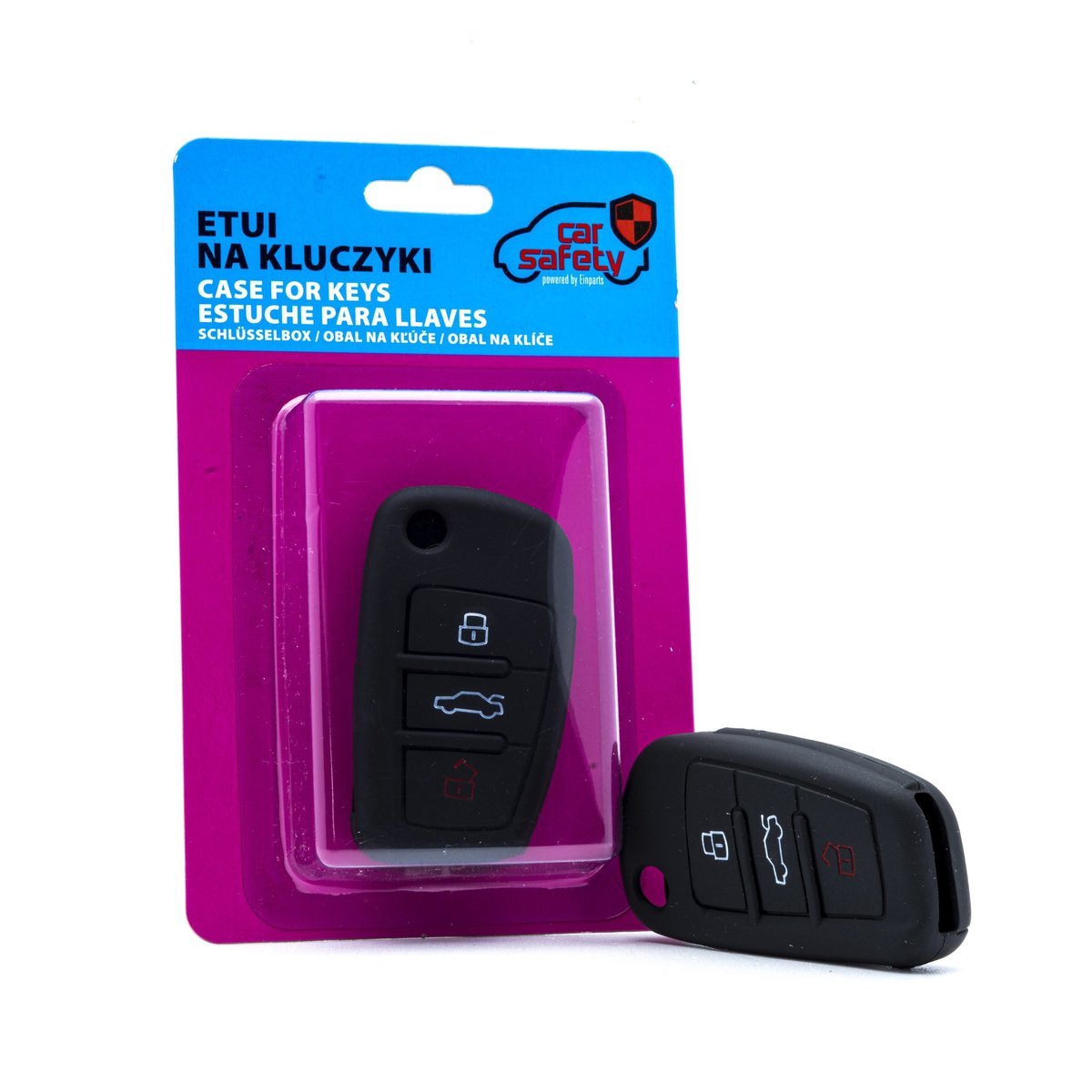 CARSAFETY ETUI NA KLUCZYK DO AUDI A2 A3 A4 A5 A6 Q3 Q5 Q7 TT SILIKONOWE
