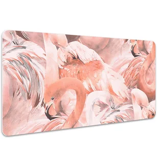 Podkładka pod mysz i klawiaturę Flamingi 100x50 cm, Dywanomat - Podkładki pod mysz - miniaturka - grafika 1