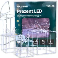 Ozdoby bożonarodzeniowe - Zestaw 3 prezentów świecących ozdoba 190led biały zimny - miniaturka - grafika 1