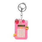 Breloki - Brelok kalkulator akrylowy truskawka - miniaturka - grafika 1