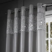 Zasłony - Szare zasłony zestaw 2 szt. 168x183 cm Glitzy Sequin – Catherine Lansfield - miniaturka - grafika 1