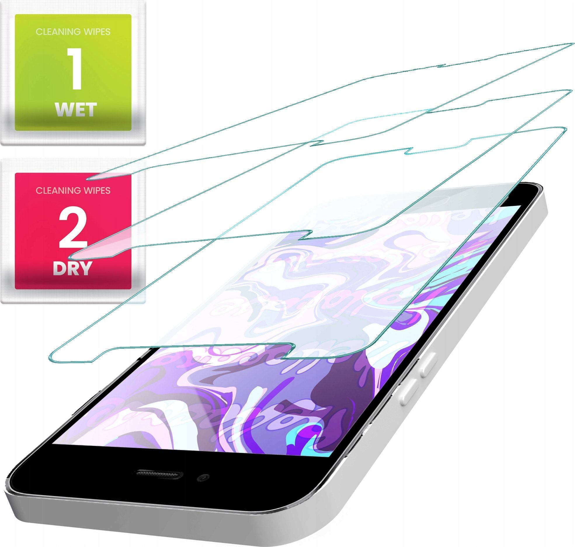 Hello Case 3-PAK Szkło Hartowane do Samsung A5 2017 szybka 9H, płaskie 2.5D,ochronne