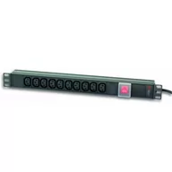 Listwy zasilające - Listwa zasilająca Techly Techly Listwa zasilająca rack 19" 1U do UPS 250V/10A 10x gniazdo C13 wtyk C14 023783 - miniaturka - grafika 1