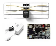 Anteny TV - Antena DVB-T2 Optima Plus MUX123, Zewnętrzna, Wzmacniacz 30dB, Czarna, Odporny na Warunki Atmosferyczne, Szybki Montaż, Zysk 40,5dB - miniaturka - grafika 1
