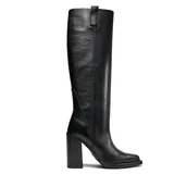 Kozaki damskie - Kozaki Bronx Western 14270-J Czarny - miniaturka - grafika 1