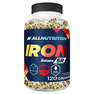 ALLNUTRITION żelazo SR, 120 kapsułek - Witaminy i minerały - miniaturka - grafika 1