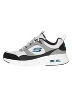 Trampki męskie - Skechers Skórzane sneakersy "Air Court Yatton" w kolorze czarno-biało-szarym - miniaturka - grafika 1