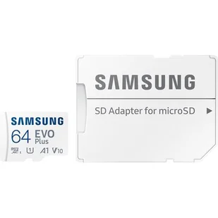Karta pamięci SAMSUNG EVO Plus (2024) 64GB MicroSDXC + adapter - Karty pamięci - miniaturka - grafika 1