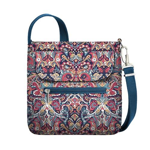 Travelon Klasyczna torba na ramię, uniseks, zabezpieczenie przed kradzieżą mini ramię, letnia Paisley, Lato Paisley, jeden rozmiar