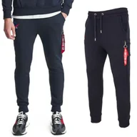 Odzież taktyczna i umundurowanie - Spodnie Alpha Industries NASA Cargo Sweat Jogger 118369 07 - Granatowe - miniaturka - grafika 1