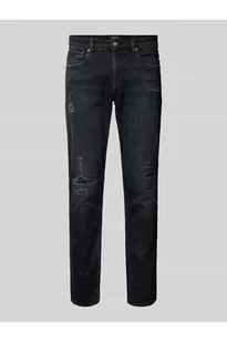 Jeansy o kroju straight fit z przetarciami model GROVER - Replay - Spodnie męskie - miniaturka - grafika 1